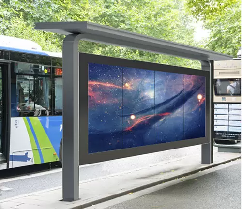 Cyfrowe oznakowanie zewnętrznego przystanku autobusowego