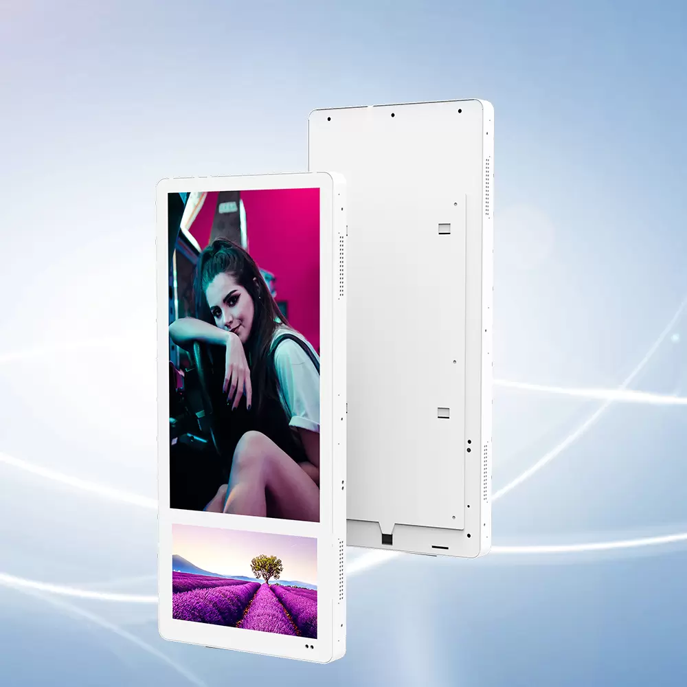 Winda wewnętrzna z systemem Android WiFi Podw&oacute;jny ekran do montażu na ścianie Digital Signage Wyświetlacz reklamowy TFT LCD